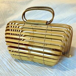 Cult Gaia bamboo basket purse